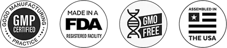 Audifort certifications (GMP, Made in USA, Natural)