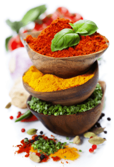 Natural spices and herbs representing the ingredients of Sleep Lean
